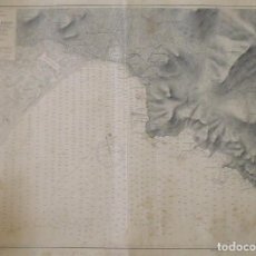 Mapas contemporáneos: MAPA PLANO DE LA BAHÍA DE ROSAS. MADRID. 1890. HIDROGRAFÍA. GRABADO. CARTA NAÚTICA. 308 A.. Lote 314415553