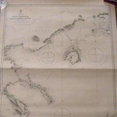 Mapas contemporáneos: MAPA PLANO. GULF OF KASSANDRA TO THASO AND LEMNOS ISLANDS. GRECIA. 1888. GRABADO. CARTA NAÚTICA.