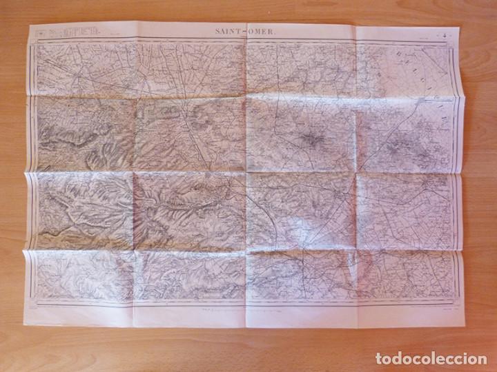 Mapas contempor&aacute;neos: Mapa zona Saint-Omer &eacute;poca WWI - Foto 1