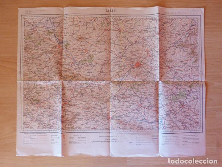 Mapas contempor&aacute;neos: Mapa zona Lille &eacute;poca WWI - Foto 1