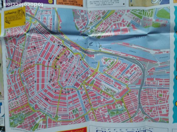 Mapas contempor&aacute;neos: HIGH VIEW - AMSTERDAM - ALTERNATIVE GUIDE - MAPA - MAP -2001 COFFEESHOPS - Foto 4