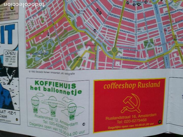 Mapas contempor&aacute;neos: HIGH VIEW - AMSTERDAM - ALTERNATIVE GUIDE - MAPA - MAP -2001 COFFEESHOPS - Foto 5