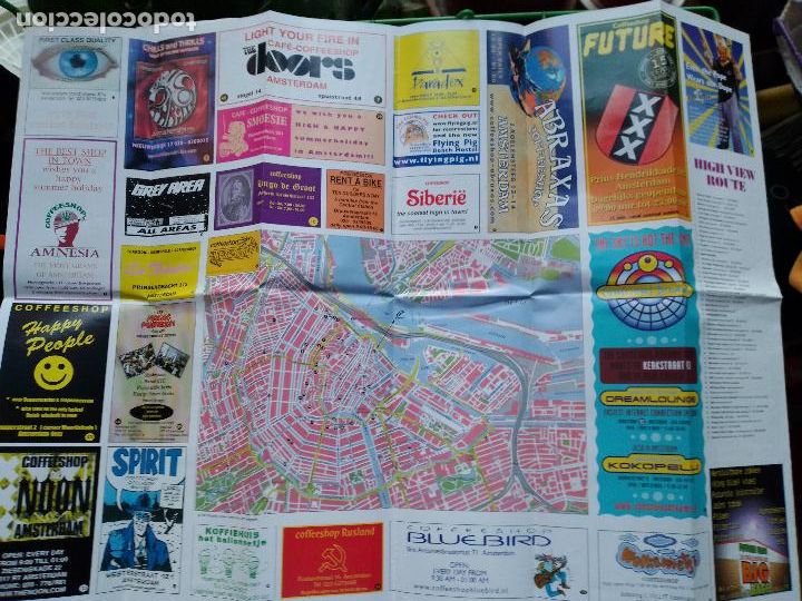 Mapas contempor&aacute;neos: HIGH VIEW - AMSTERDAM - ALTERNATIVE GUIDE - MAPA - MAP -2001 COFFEESHOPS - Foto 2