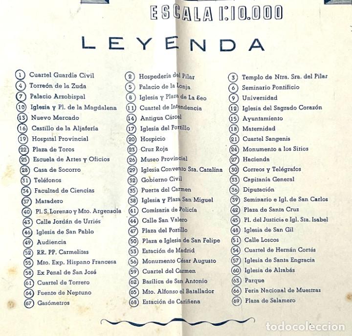 Mapas contempor&aacute;neos: Plano de Zaragoza. Edici&oacute;n 1945-46, de Ramiro Gonz&aacute;lez L&oacute;pez - Foto 5