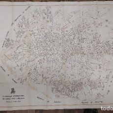 Mapas contemporáneos: 1934. PLANO URBANO DE LA CIUDAD DE MADRID 100 X 80 CM. CONGRESO QUIMICA. MAPA ANTIGUO. REPÚBLICA. Lote 315291408