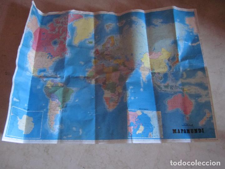 Zeitgen&ouml;ssische Karten: MAPAMUNDI 1985 - 100 X 70 CM