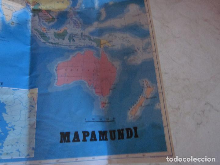 Mapas contempor&aacute;neos: MAPAMUNDI 1985 - 100 X 70 CM - Foto 2