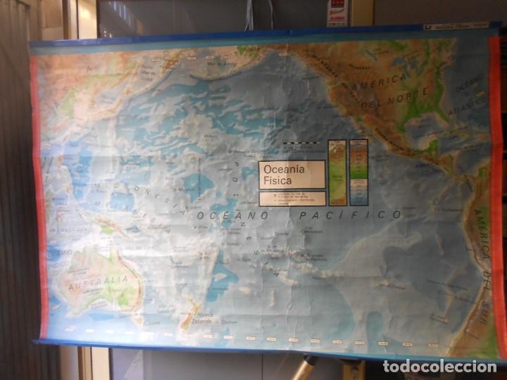 Mappe contemporanee: MAPA OCEANIA FISICA