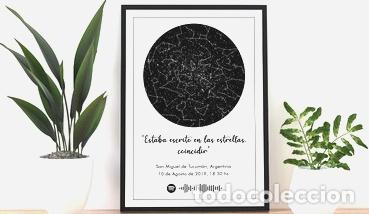 Mapas contempor&acirc;neos: mapa estelar digital personalizado