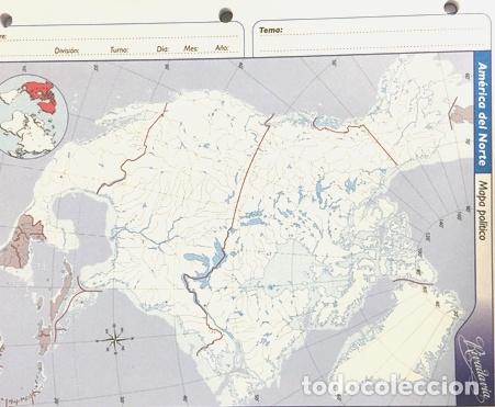 Mapas contempor&acirc;neos: 10 mapas escolares n3 america del norte politico
