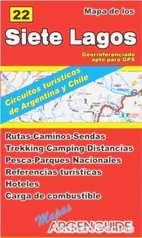 Mapas contempor&acirc;neos: mapa de la region de los 7 lagos