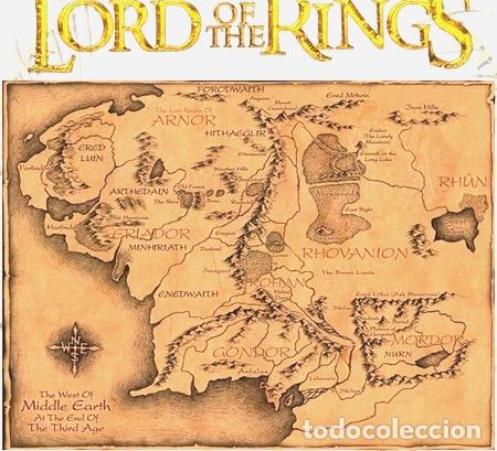 Mapas contempor&acirc;neos: mapa tierra media sr anillos lord of the ring lotr 01