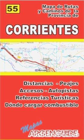Mapas contempor&acirc;neos: mapa de la provincia de corrientes