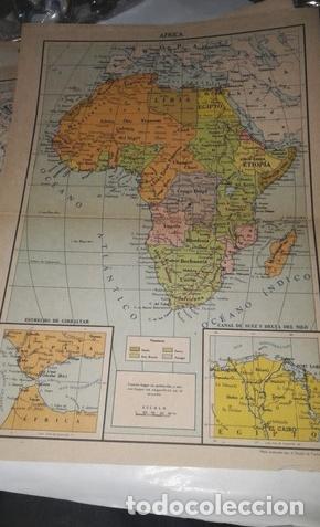 Mapas contempor&acirc;neos: mapa plano africa estrecho de gibraltar canal suez nilo