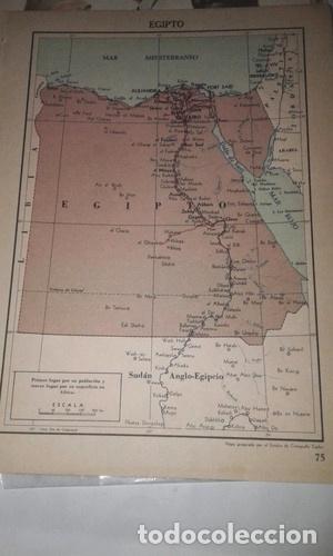 Mapas contempor&acirc;neos: mapa plano egipto alejandria port said 14 x 19 cm