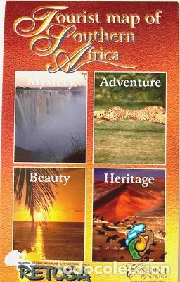 Mapas contempor&acirc;neos: mapa southern africa plegable papel bifaz