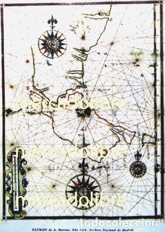 Mapas contempor&acirc;neos: mapa moreno 1618 tierra fuego estrecho magallanes plano