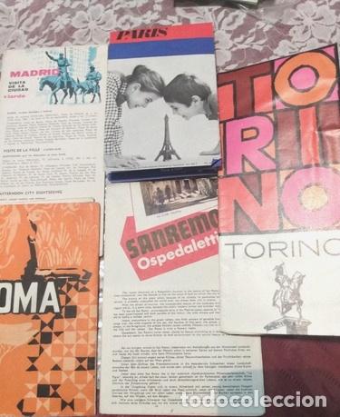 Zeitgen&ouml;ssische Karten: lote de mapas ciudades de europa ano 1967 turismo