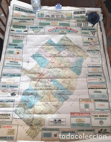 Zeitgen&ouml;ssische Karten: mapa rural partido de azul decada del 80 la plata