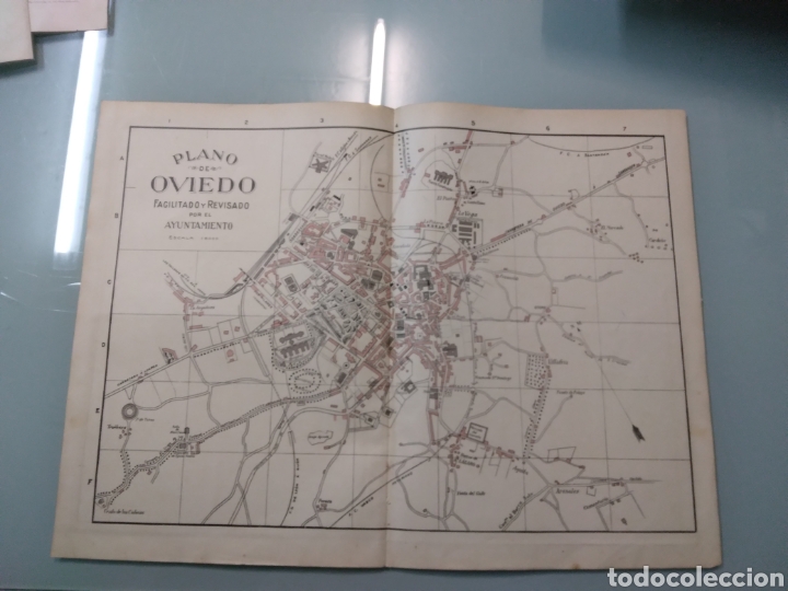 Zeitgen&ouml;ssische Karten: Plano ciudad Oviedo,