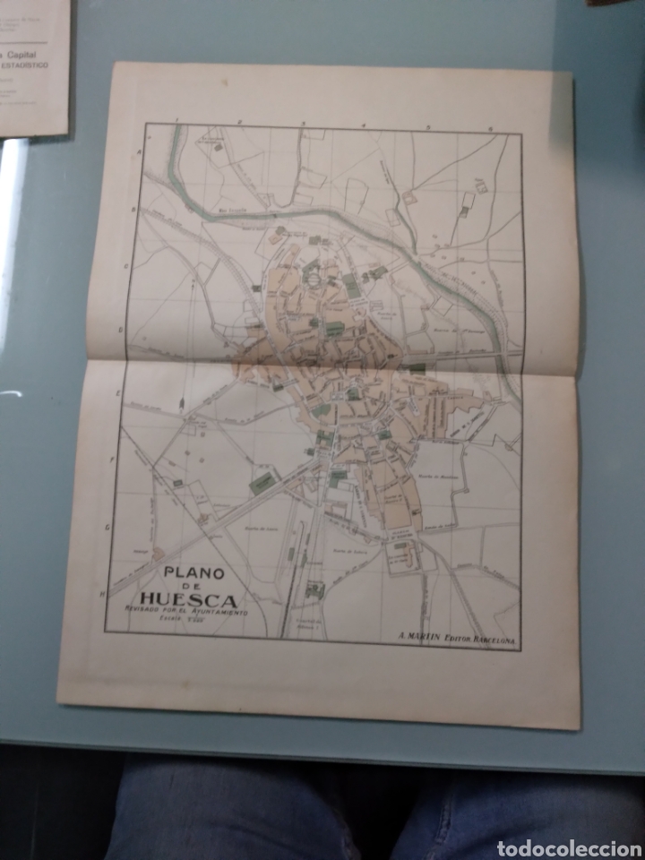 Zeitgen&ouml;ssische Karten: Plano ciudad Huesca,A. MARTIN EDITOR
