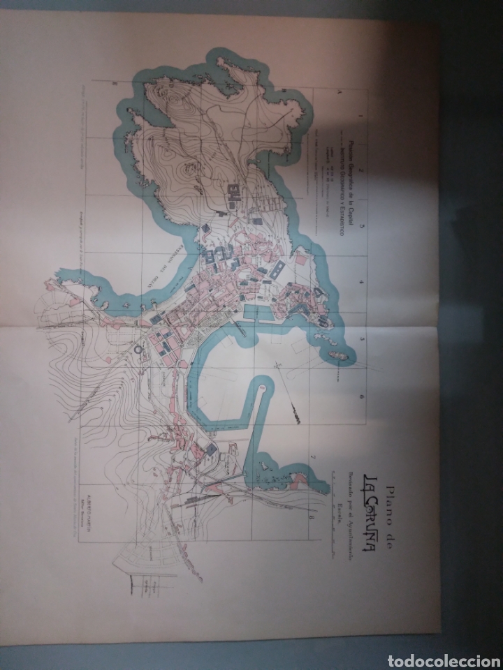 Zeitgen&ouml;ssische Karten: Plano ciudad de La.Coru&ntilde;a, Alberto Martin Editor