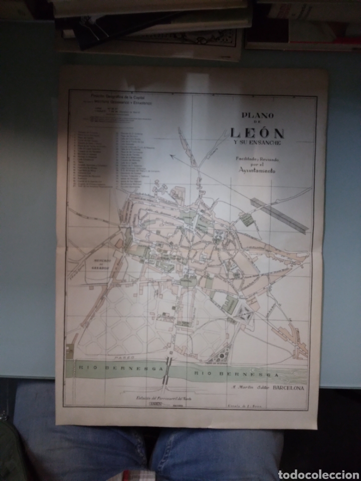 Zeitgen&ouml;ssische Karten: Plano ciudad de Le&oacute;n, Alberto Martin,