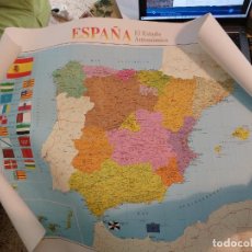 Mapas contemporáneos: LÁMINA GRANDE MAPA DE ESPAÑA - EL ESTADO AUTONÓMICO - CENTRAL HISPANO. Lote 320477183