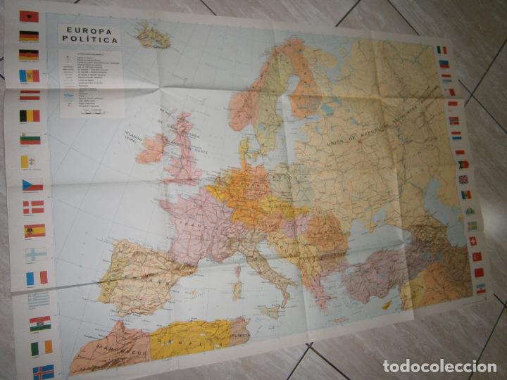 Zeitgen&ouml;ssische Karten: ANTIGUO MAPA EUROPA POLITICA AGUILAR A&Ntilde;O 1971 GRANDE (120 X 90)