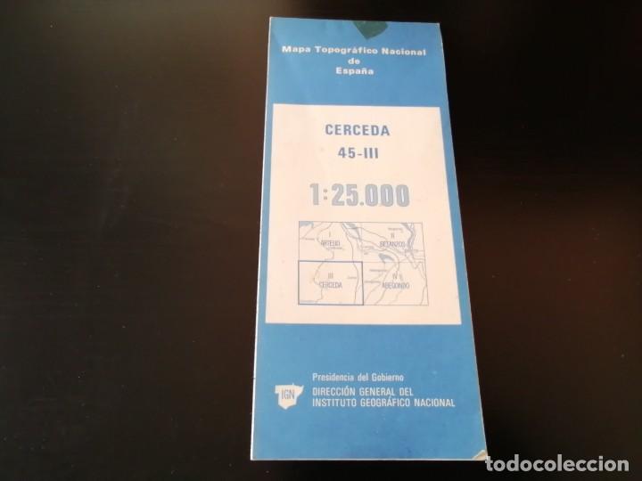Mapas contempor&acirc;neos: MAPA TOPOGR&Aacute;FICO NACIONAL DE ESPA&Ntilde;A - CERCEDA CORU&Ntilde;A