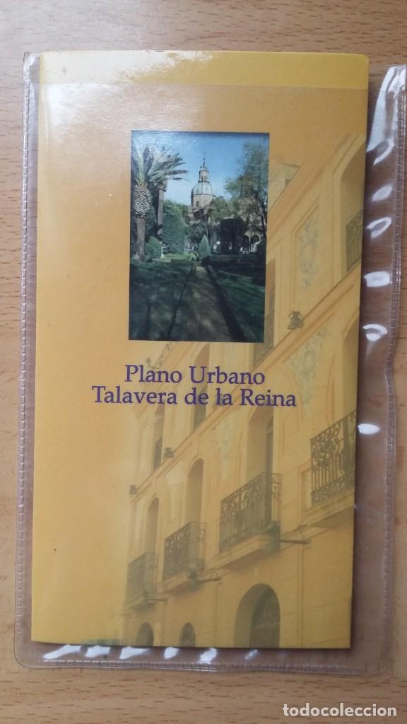 Mapas contempor&acirc;neos: Mapa plano urbano de Talavera de la Reina, Toledo CCM con su funda e informaci&oacute;n tur&iacute;stica