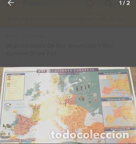 Contemporary maps: mapa de revoluciones europeas y rev americanas doble faz