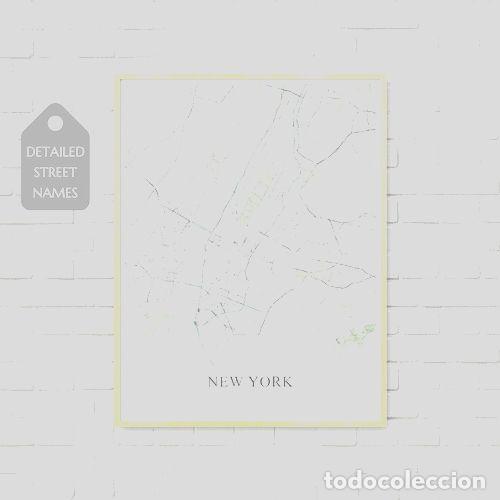 Contemporary maps: mapa ciudad de new york