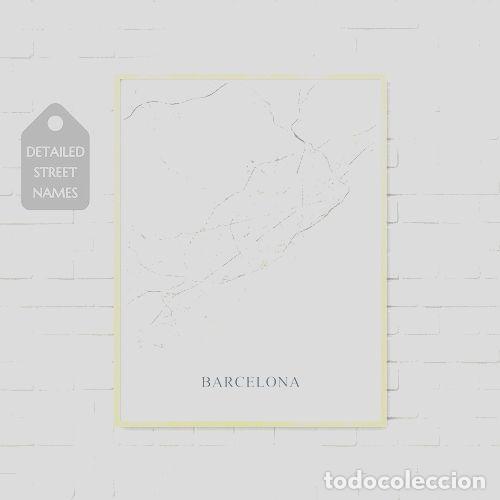 Contemporary maps: mapa ciudad de barcelona