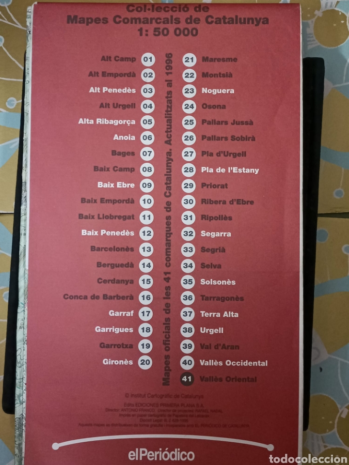 Mapas contempor&aacute;neos: Colecci&oacute;n Mapas comarcales de Catalu&ntilde;a - Foto 4
