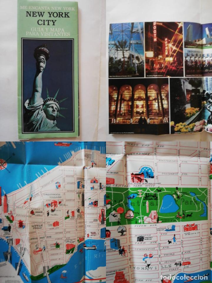 Mapas contempor&acirc;neos: ANTIGUO PLANO TUR&Iacute;STICO / OLD TOURIST MAP: NEW YORK CITY 1980 SPANISH EDITION