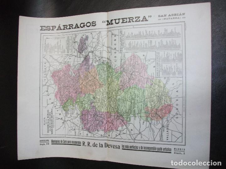 Mapas contempor&aacute;neos: A&Ntilde;O 1933 - MAPA DE BURGOS DE LA GU&Iacute;A ANUARIO GENERAL DE ESPA&Ntilde;A BAILLY-BAILLIERE
