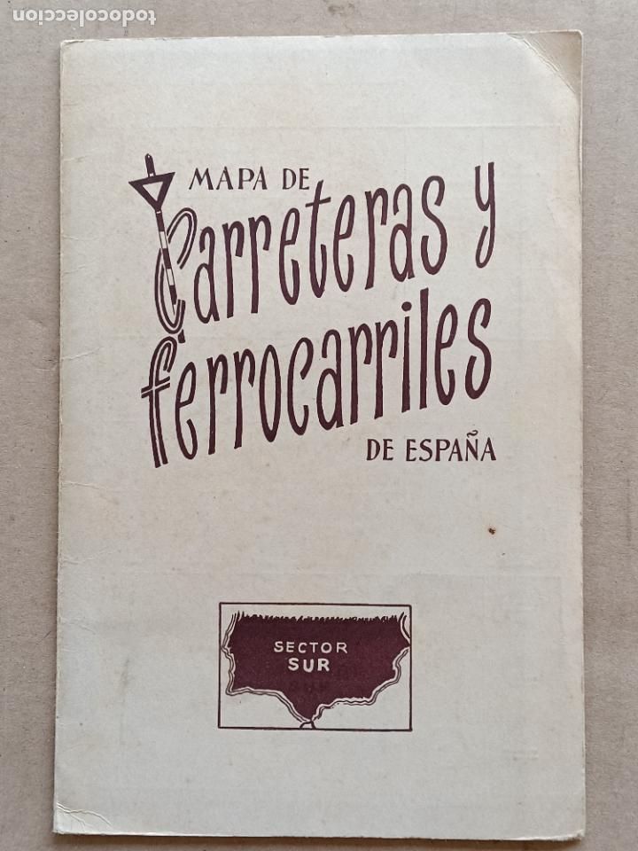 Mapas contempor&aacute;neos: MAPA DE CARRETERAS Y FERROCARRILES DE ESPA&Ntilde;A - Foto 2