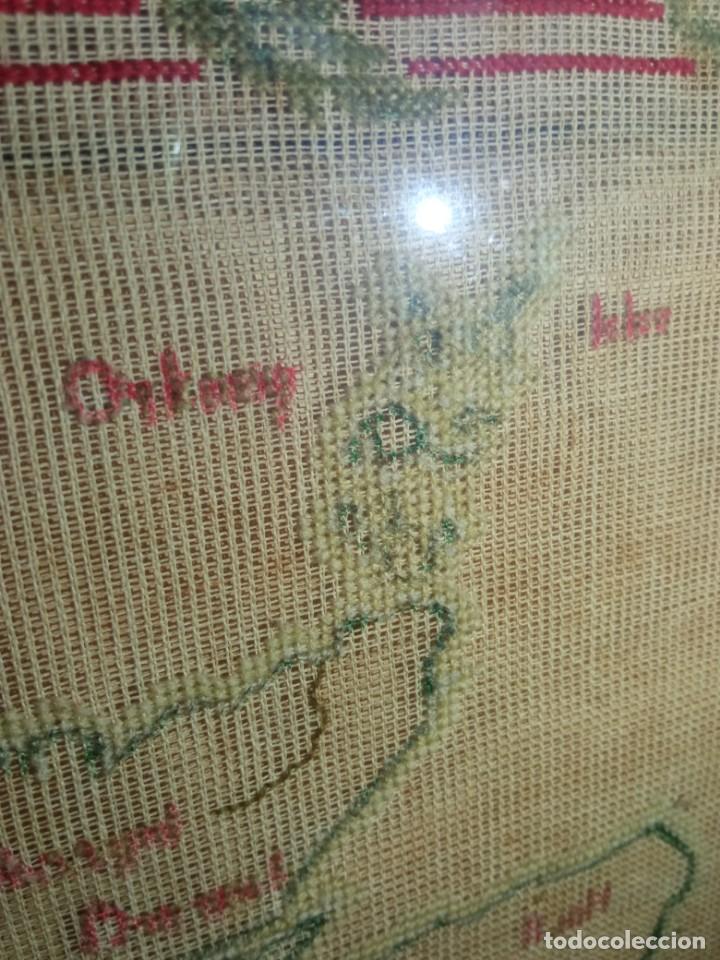 Mapas contempor&aacute;neos: Antiguo MAPA ISLAS BRITANICAS bordado - Foto 29