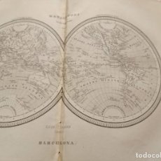 Mapas contemporáneos: MAPAMUNDI EN DOS HEMISFERIOS LUIS TASSO EDITOR. Lote 329632148