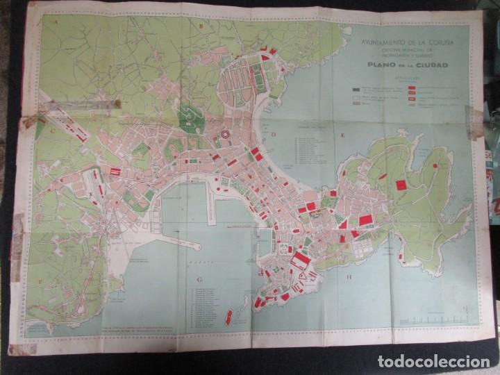 Mapas contempor&acirc;neos: GALICIA - Mapa local y callejero desplegable de La Coru&ntilde;a - Imprenta Roel 64x47cm, edi Ayuntamiento*