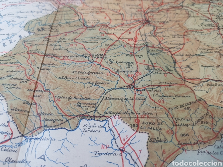 Mapas contempor&aacute;neos: MAPA DE GERONA A&Ntilde;O 1915 50 X 37 CMS - Foto 2