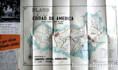 Mapas contempor&aacute;neos: antigua plano y folletos sierras de cordoba calamuchita