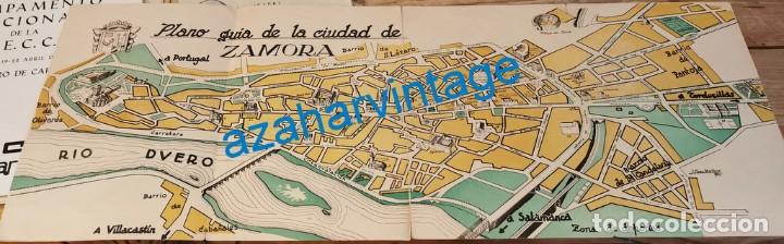 Mapas contempor&aacute;neos: 1947, MAPA TURISTICO DE LA CIUDAD DE ZAMORA, ABIERTO MIDE 60X23 CMS