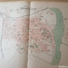 Mapas contemporáneos: PLANO CALLEJERO DE SALAMANCA AÑO 1915 37 X 51 CMS. Lote 334319328