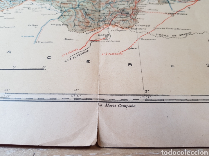Mapas contempor&aacute;neos: MAPA DE SALA MANCA A&Ntilde;O 1902 37 X 51 CMS - Foto 2