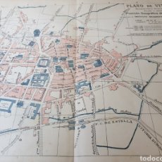Mapas contemporáneos: PLANO CALLEJERO DE VITORIA AÑO 1915 37 X 51 CMS. Lote 334424153