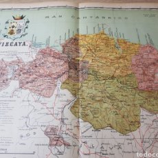 Mapas contemporáneos: MAPA DE VIZCAYA AÑO 1915 37 X 51 CMS.. Lote 334424603