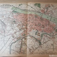 Mapas contemporáneos: PLANO CALLEJERO DE ZARAGOZA AÑO 1915 37 X 51 CMS.. Lote 334425038