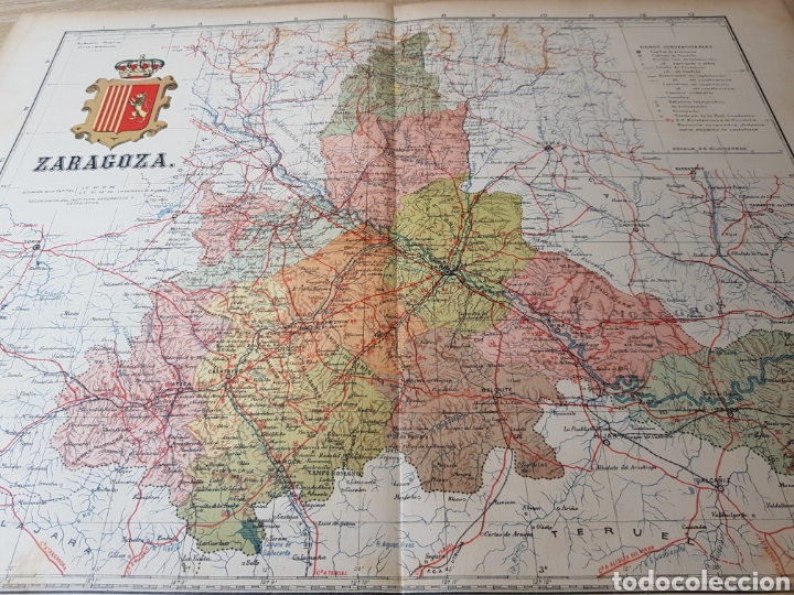 Mapas contempor&aacute;neos: MAPA DE ZARAGOZA A&Ntilde;O 1915 37 X 51 CMS. - Foto 1